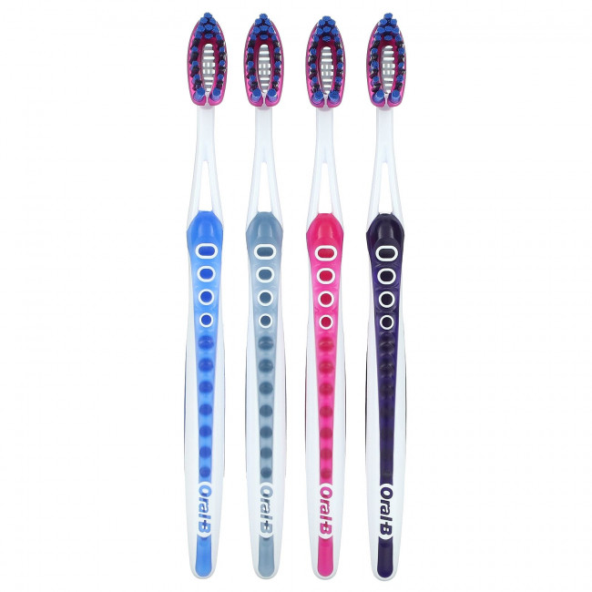 Oral-B, Зубные щетки Pro-Flex, мягкие, 4 зубные щетки Oral-B, Зубные щетки Pro-Flex, мягкие, 4 зубные щетки