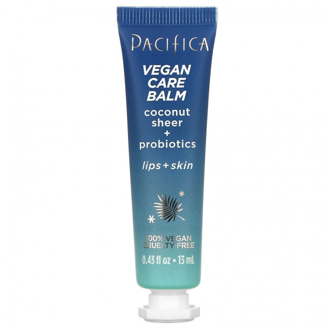 Pacifica, Vegan Care Balm, кокосовый бальзам + пробиотики, для губ и кожи, 13 мл (0,43 жидк. Унции) Pacifica, Vegan Care Balm, кокосовый бальзам + пробиотики, для губ и кожи, 13 мл (0,43 жидк. Унции)