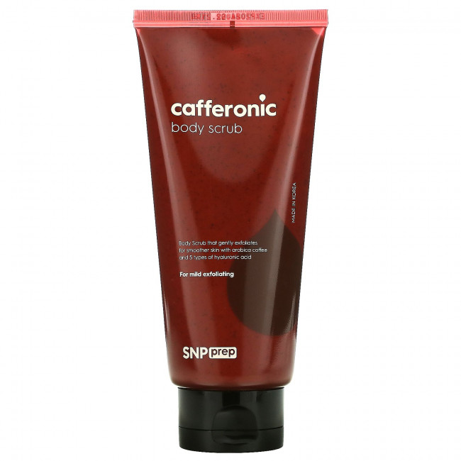SNP, Cafferonic, скраб для тела, мягкое отшелушивание, 180 мл (6,08 жидк. Унции)