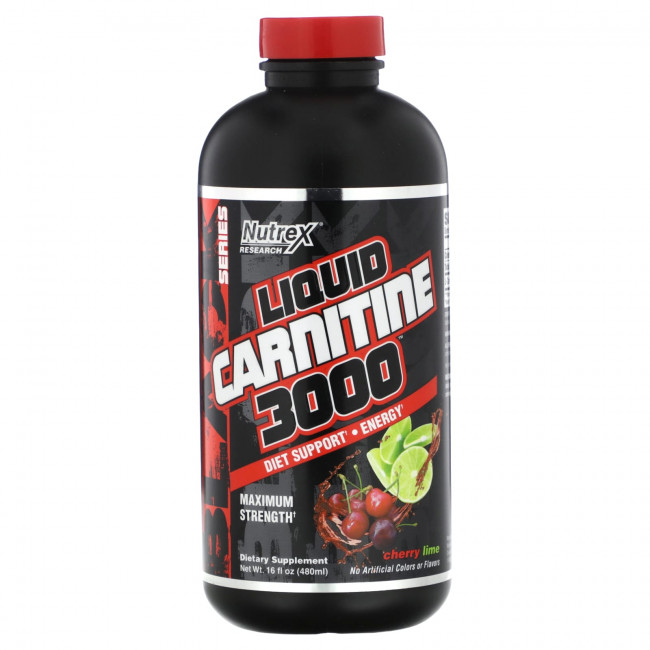 Nutrex Research, Black Series, жидкий карнитин 3000, вишневый лайм, 480 мл (16 жидк. Унций) Nutrex Research, Black Series, жидкий карнитин 3000, вишневый лайм, 480 мл (16 жидк. Унций)