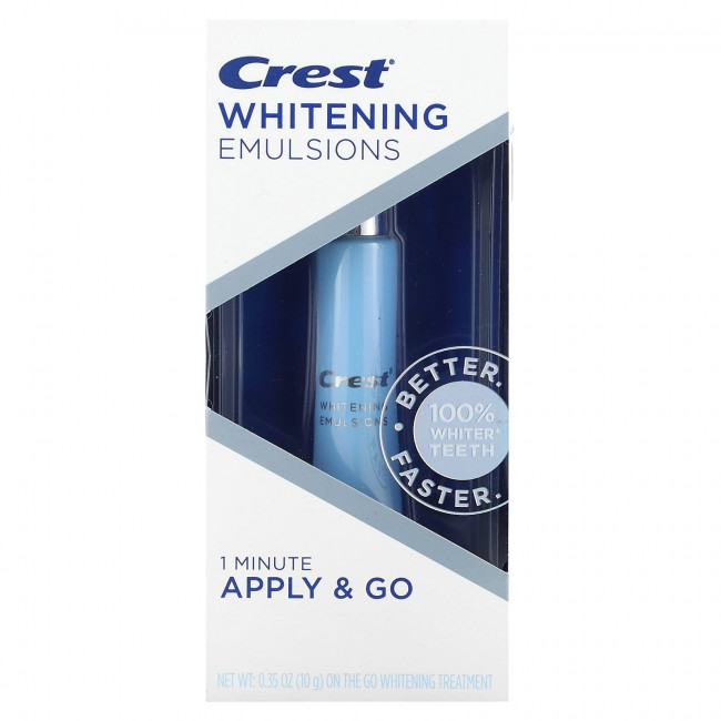 Crest, Whitening Emulsions, On the Go Whitening Treatment, 10 г (0,35 унции) Crest, Whitening Emulsions, On the Go Whitening Treatment, 10 г (0,35 унции)