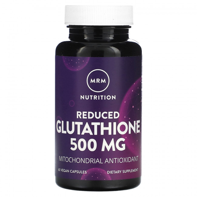 MRM Nutrition, С пониженным содержанием глутатиона, 500 мг, 60 веганских капсул MRM Nutrition, С пониженным содержанием глутатиона, 500 мг, 60 веганских капсул