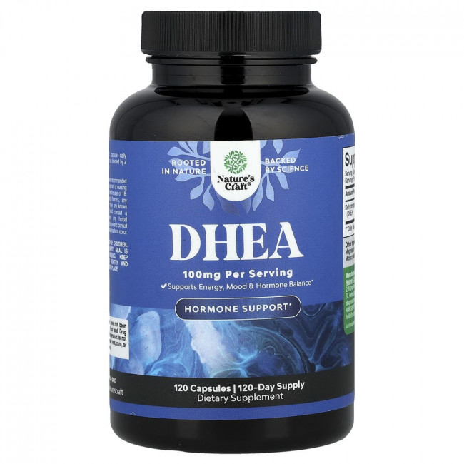 Nature's Craft, DHEA, 100 мг, 120 капсул Nature's Craft, DHEA, 100 мг, 120 капсул
