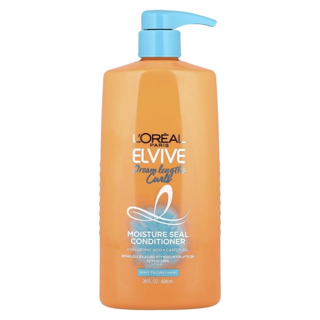 L'Oréal, Elvive, Dream Lengths Curls, увлажняющий кондиционер, для волнистых и вьющихся волос, 828 мл (28 жидк. Унций) L'Oréal, Elvive, Dream Lengths Curls, увлажняющий кондиционер, для волнистых и вьющихся волос, 828 мл (28 жидк. Унций)