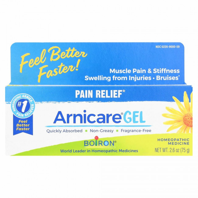 Boiron, Arnicare гель, Средство для облегчения боли, без запаха, 75 г (2,6 унции)