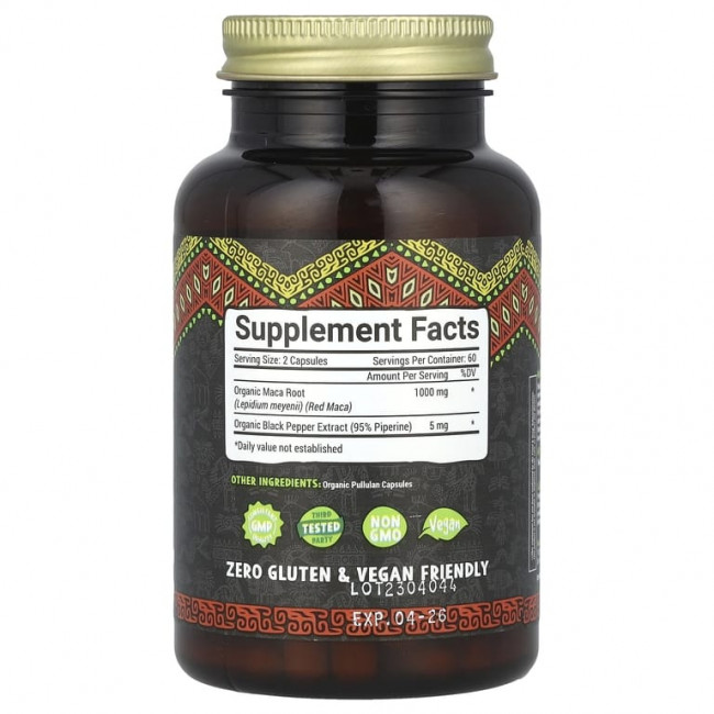 Maju Superfoods, Maju's Red Maca, 120 капсул