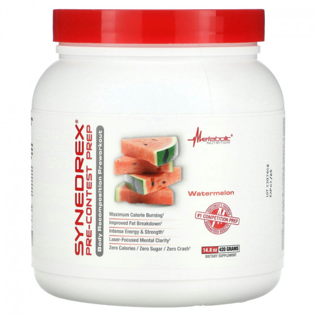 Metabolic Nutrition, Synedrex, Pre-Contest Prep, Watermelon, 14.8 oz (420 g)