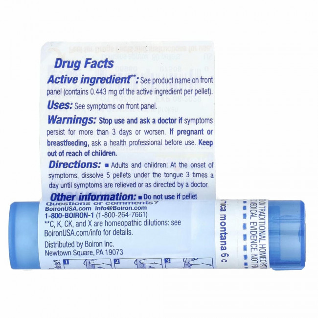 Boiron, Single Remedies, Арника горная (Arnica Montana), 6C, приблизительно 80 гранул Boiron, Single Remedies, Арника горная (Arnica Montana), 6C, приблизительно 80 гранул