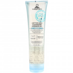 The Grandpa Soap Co., Очищающее масло для душа с хлопковым семенем, питающее, 9,5 ж. унц. (280 мл)