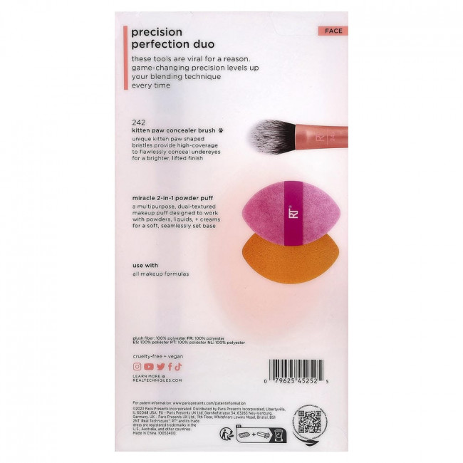 Набор из двух средств Real Techniques Precision Perfection Duo для лица.