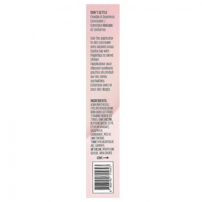 Kaja, Don't Settle, Flexible & Seamless Concealer, 08 Candied Ginger, 0.24 oz (7 g)