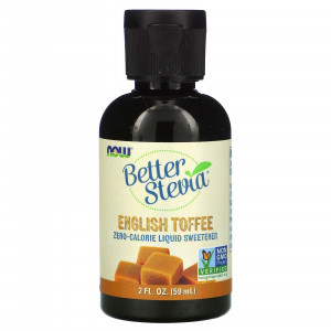 NOW Foods, Better Stevia, бескалорийный жидкий подсластитель, английские ириски, 59 мл (2 жидк. унции) NOW Foods, Better Stevia, бескалорийный жидкий подсластитель, английские ириски, 59 мл (2 жидк. унции)