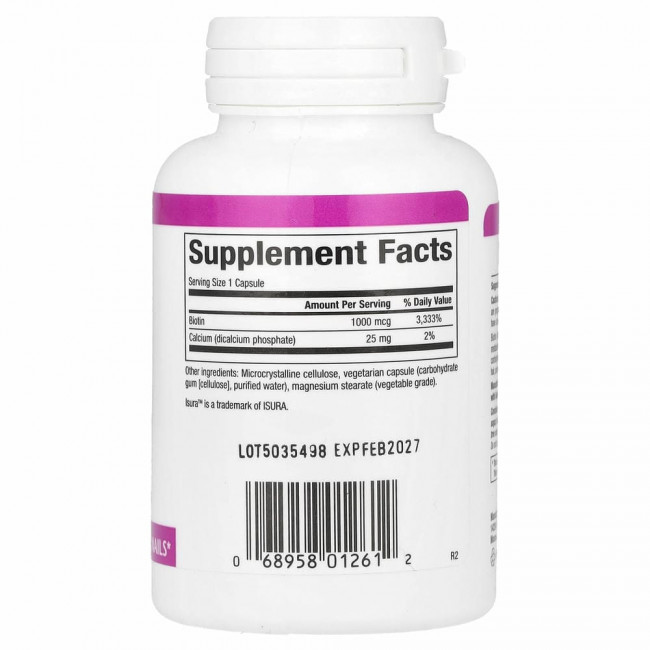 Natural Factors, Biotin, 1000 mcg, 90 Vegetarian Capsules Natural Factors, Biotin, 1000 mcg, 90 Vegetarian Capsules