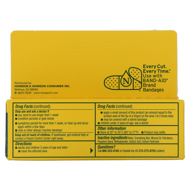 Neosporin, +Pain Relief, обезболивающий крем, для детей от 2 лет, 14,2 г (0,5 унции) Neosporin, +Pain Relief, обезболивающий крем, для детей от 2 лет, 14,2 г (0,5 унции)