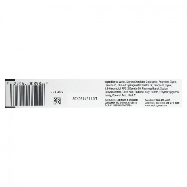 Neutrogena, Precision Liquid Eyeliner, Jet Black 10, 0,38 мл (0,013 жидк. Унции)