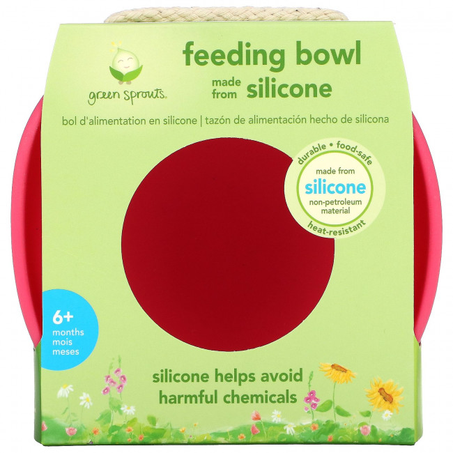 Green Sprouts, Learning Bowl, 9+ Months, Pink, 1 Bowl Green Sprouts, Learning Bowl, 9+ Months, Pink, 1 Bowl