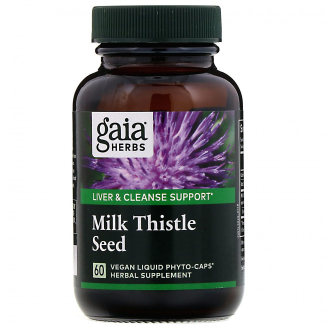 Gaia Herbs, семена расторопши, 60 веганских капсул с жидким содержимым Liquid Phyto-Cap Gaia Herbs, семена расторопши, 60 веганских капсул с жидким содержимым Liquid Phyto-Cap