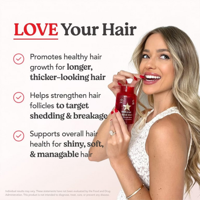 HAIRtamin, Gummy Stars ™, смесь суперфруктов, 60 веганских жевательных мармеладок HAIRtamin, Gummy Stars ™, смесь суперфруктов, 60 веганских жевательных мармеладок