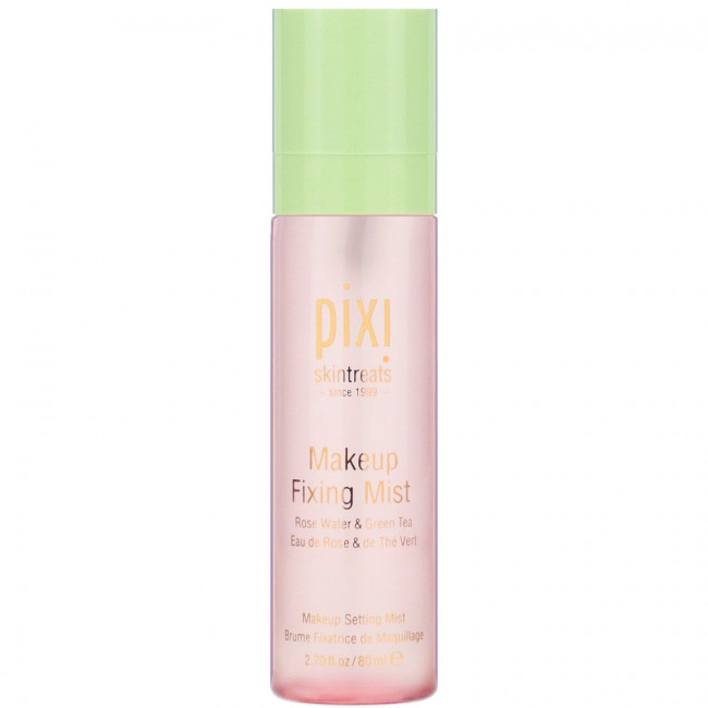 Pixi Beauty, спрей для фиксации макияжа, с розовой водой и зеленым чаем, 80 мл (2,7 жидкой унции) Pixi Beauty, спрей для фиксации макияжа, с розовой водой и зеленым чаем, 80 мл (2,7 жидкой унции)