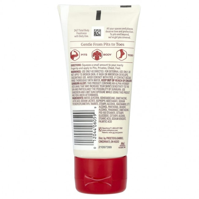 Old Spice, Total Body, крем-дезодорант, без алюминия, Fiji, 85 г (3 унции)