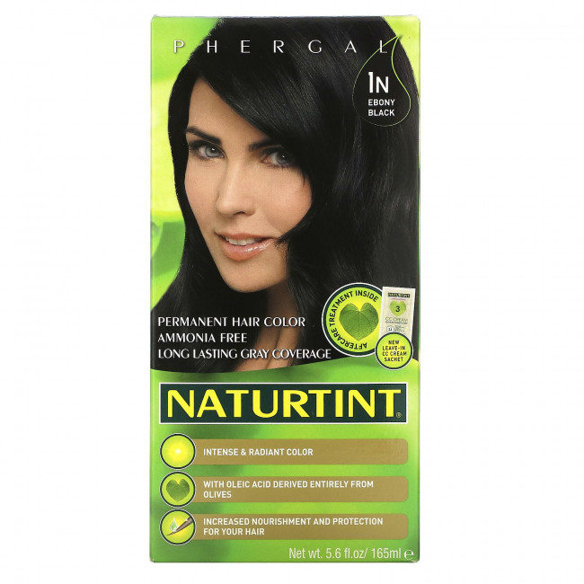 Naturtint, Стойкая краска для волос, 1N черное дерево, 165 мл (5,6 жидк. Унции) Naturtint, Стойкая краска для волос, 1N черное дерево, 165 мл (5,6 жидк. Унции)