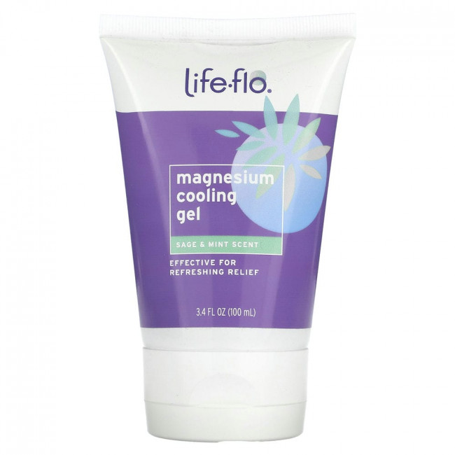Life-flo, Magnesium Cooling Gel, Sage & Mint, 3.4 fl oz (100 ml)