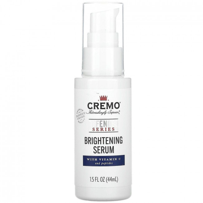 Cremo, Defender Series, Brightening Serum, With Vitamin C and Peptides, 1.5 fl oz (44 ml) Cremo, Defender Series, Brightening Serum, With Vitamin C and Peptides, 1.5 fl oz (44 ml)