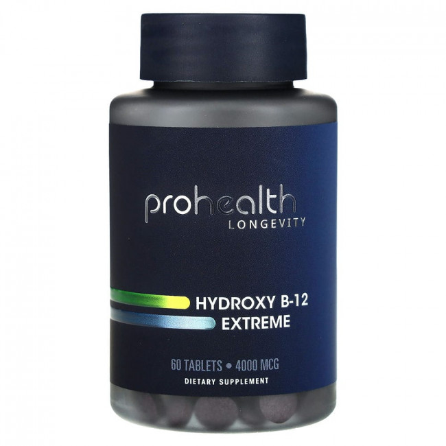 ProHealth Longevity, Hydroxy B-12 Extreme, 4,000 mcg, 60 Tablets