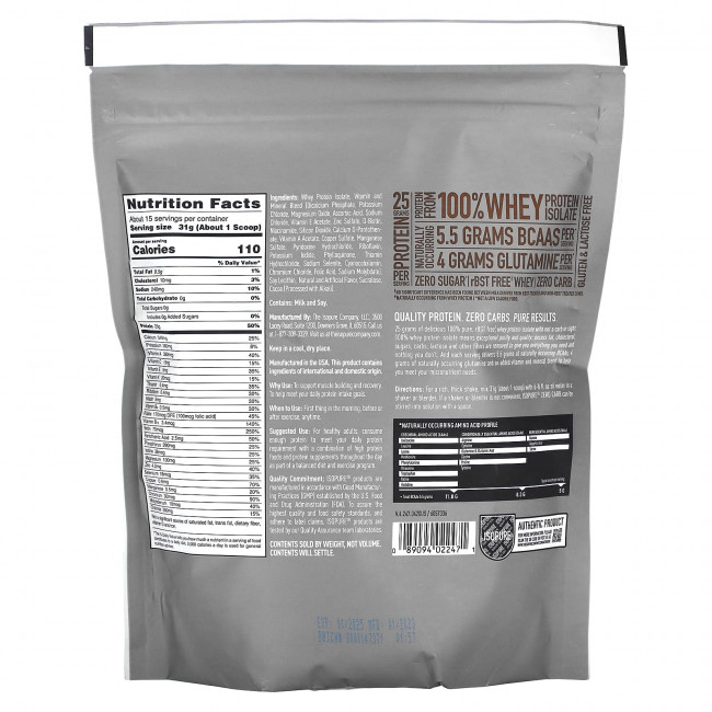 Isopure, протеиновый порошок без углеводов, печенье и сливки, 454 г (1 фунт) Isopure, протеиновый порошок без углеводов, печенье и сливки, 454 г (1 фунт)