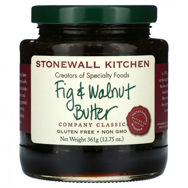 Stonewall Kitchen, Fig & Walnut Butter, 12.75 oz (361 g)
