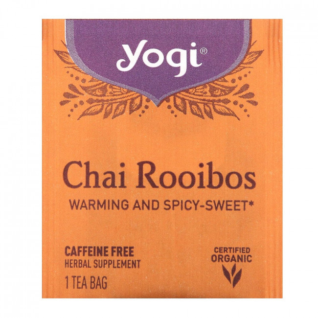 Yogi Tea, чай ройбуш, без кофеина, 16 чайных пакетиков, 36 г (1,27 унции) Yogi Tea, чай ройбуш, без кофеина, 16 чайных пакетиков, 36 г (1,27 унции)