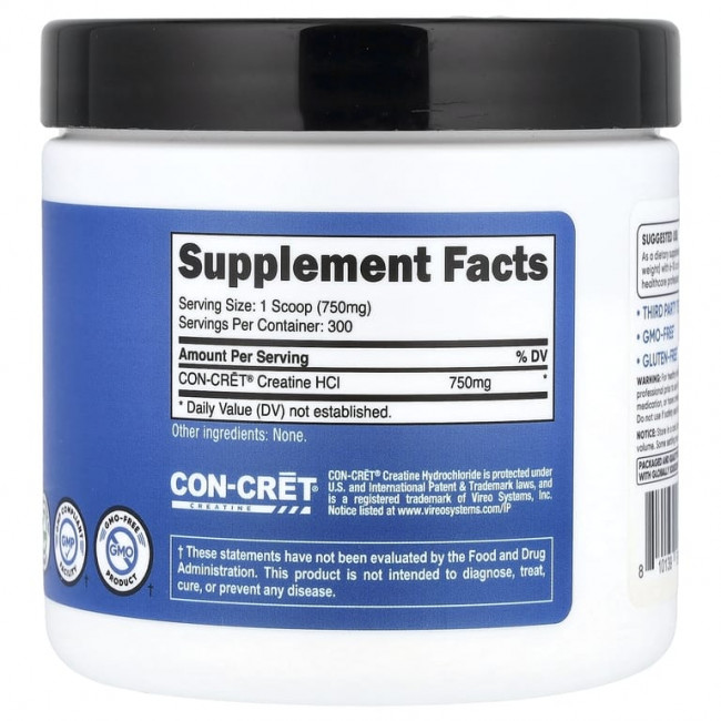 Nutricost, креатин гидрохлорид, без добавок, 225 г (8 унций) Nutricost, креатин гидрохлорид, без добавок, 225 г (8 унций)