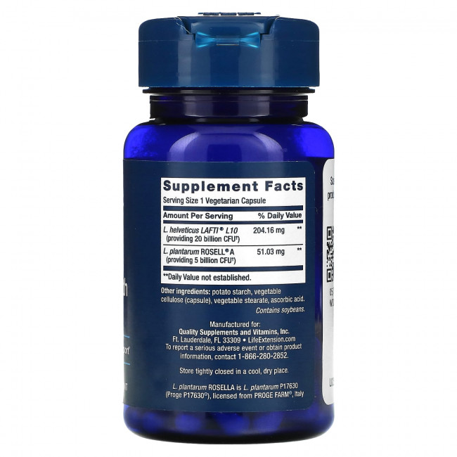 Life Extension, FLORASSIST, пробиотик, для здоровья женщин, 30 вегетарианских капсул Life Extension, FLORASSIST, пробиотик, для здоровья женщин, 30 вегетарианских капсул