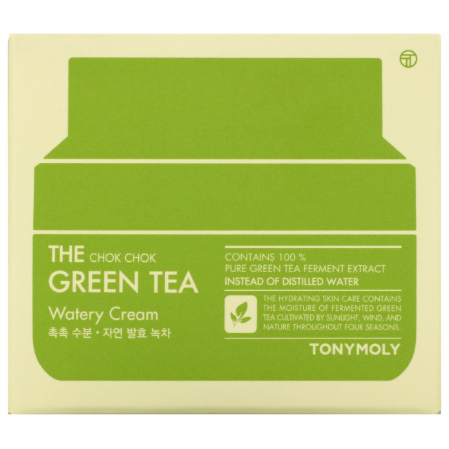 Tony Moly, The Chok Chok Green Tea, увлажняющий крем с зеленым чаем, 60 мл Tony Moly, The Chok Chok Green Tea, увлажняющий крем с зеленым чаем, 60 мл