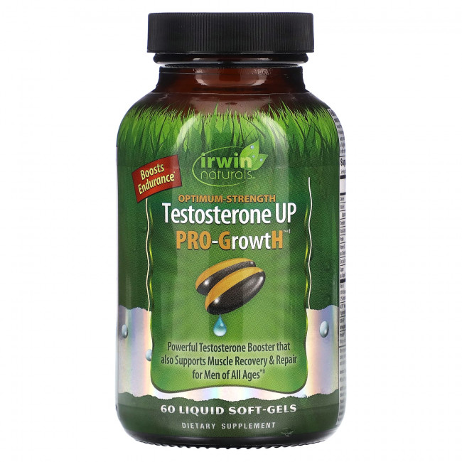 Irwin Naturals, Optimum-Strength Testosterone UP Pro-GrowtH, 60 мягких таблеток Irwin Naturals, Optimum-Strength Testosterone UP Pro-GrowtH, 60 мягких таблеток