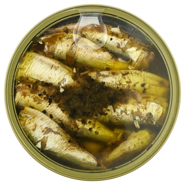 King Oscar, Sardines In Extra Virgin Olive Oil with Basil, Oregano & Garlic, 3.75 oz ( 106 g) King Oscar, Sardines In Extra Virgin Olive Oil with Basil, Oregano & Garlic, 3.75 oz ( 106 g)