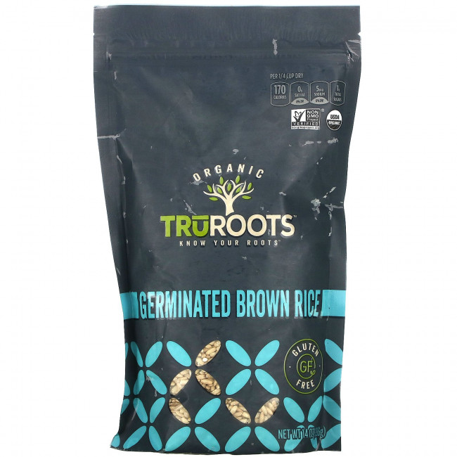 TruRoots, Organic, Germinated Brown Rice, Gluten Free, 14 oz (396 g) TruRoots, Organic, Germinated Brown Rice, Gluten Free, 14 oz (396 g)