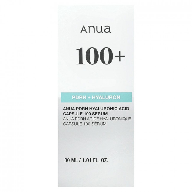 Anua, PDRN Hyaluronic Acid Capsule 100 Serum, 1.01 fl oz (30 ml) Anua, PDRN Hyaluronic Acid Capsule 100 Serum, 1.01 fl oz (30 ml)