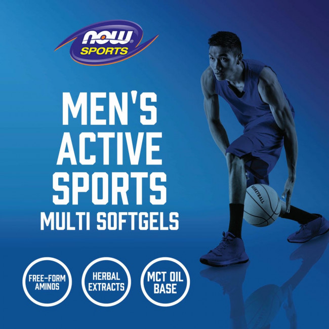 NOW Foods, Sports, мультивитамины для мужчин и женщин, 90 мягких таблеток NOW Foods, Sports, мультивитамины для мужчин и женщин, 90 мягких таблеток