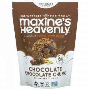 Maxine's Heavenly, мягкое шоколадное печенье с кусочками шоколада, 204 г (7,2 унции)