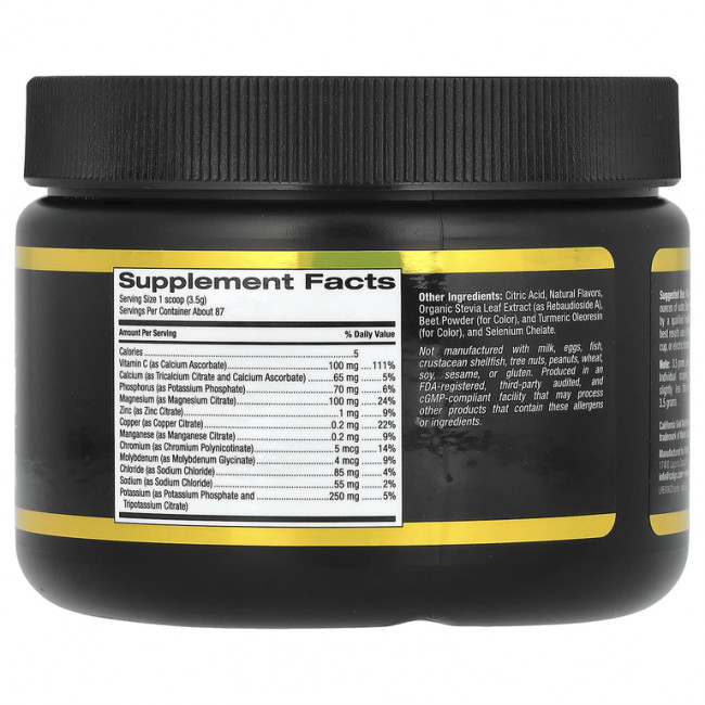 California Gold Nutrition, Sport, электролитный напиток в порошке, со вкусом ягод, 306 г (10,8 унции) California Gold Nutrition, Sport, электролитный напиток в порошке, со вкусом ягод, 306 г (10,8 унции)