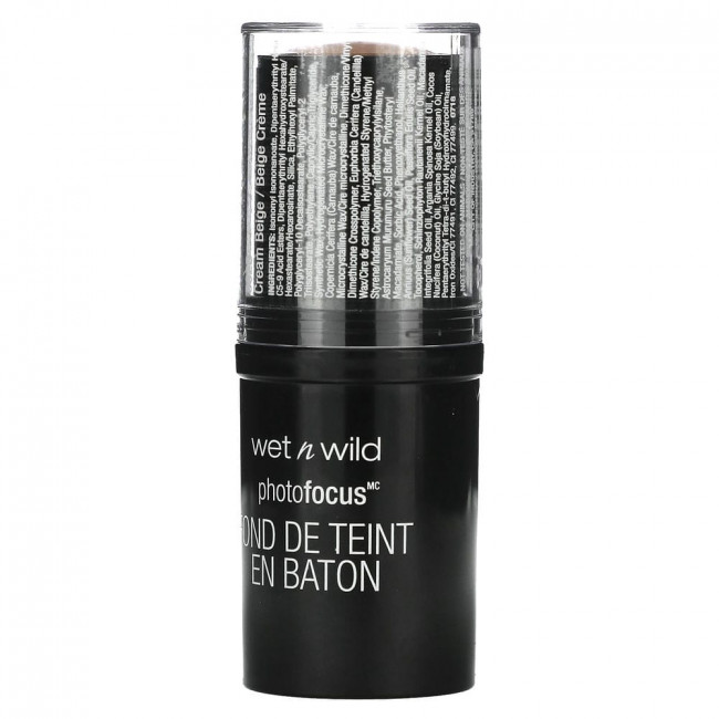 wet n wild, PhotoFocus, тональный крем-стик, 862B кремовый бежевый, 1 стик (Товар снят с продажи)