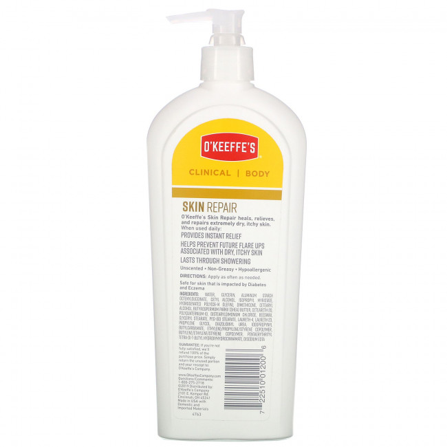 O'Keeffe's, Skin Repair, лосьон для тела, 340 г (12 унций)