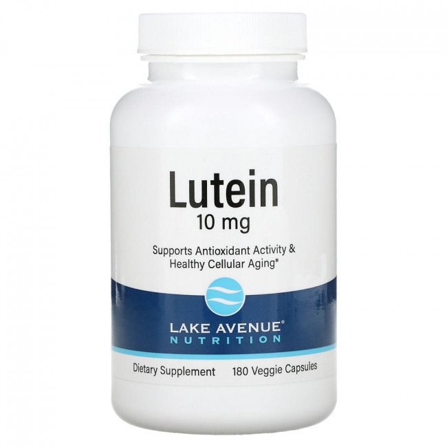 Lake Avenue Nutrition, лютеин, 10 мг, 180 растительных капсул