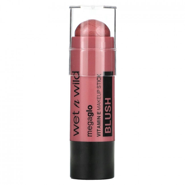 wet n wild, Megaglo, румяна-стик для макияжа с витамином Е, пыльно-розовый, 6 г (0,21 унции)