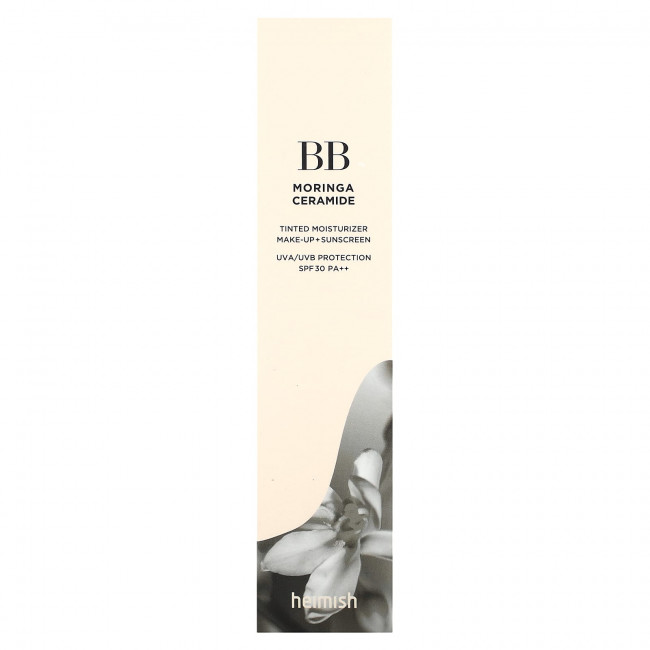 Heimish, BB-крем Moringa Ceramide, тонирующее увлажняющее средство для макияжа и солнцезащитного крема, SPF 30 PA ++, телесный оттенок 23C, 30 г (1,05 унции) Heimish, BB-крем Moringa Ceramide, тонирующее увлажняющее средство для макияжа и солнцезащитного крема, SPF 30 PA ++, телесный оттенок 23C, 30 г (1,05 унции)