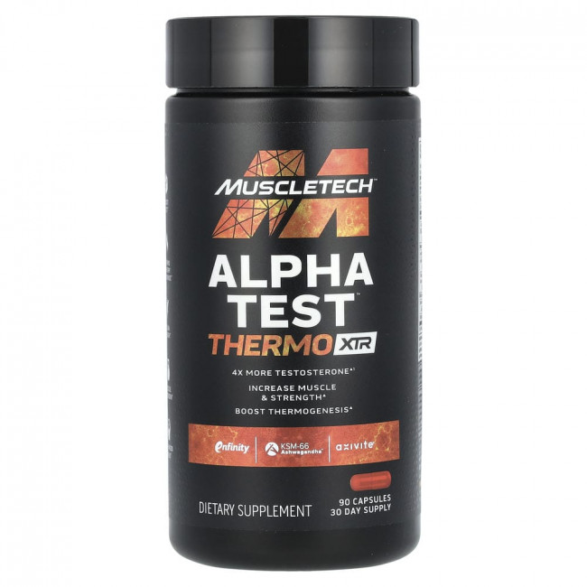 MuscleTech, AlphaTest™ Thermo XTR, 90 капсул