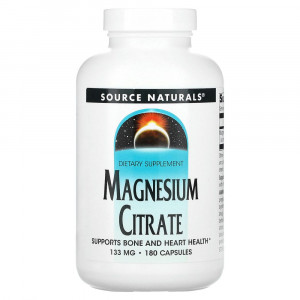 Source Naturals, цитрат магния, 133 мг, 180 капсул Source Naturals, цитрат магния, 133 мг, 180 капсул