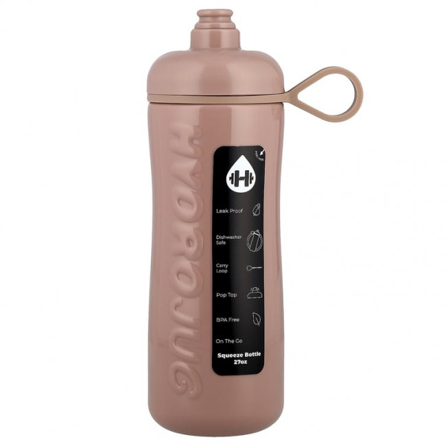 HydroJug, Squeeze Bottle, розовато-лиловый, 27 унций HydroJug, Squeeze Bottle, розовато-лиловый, 27 унций