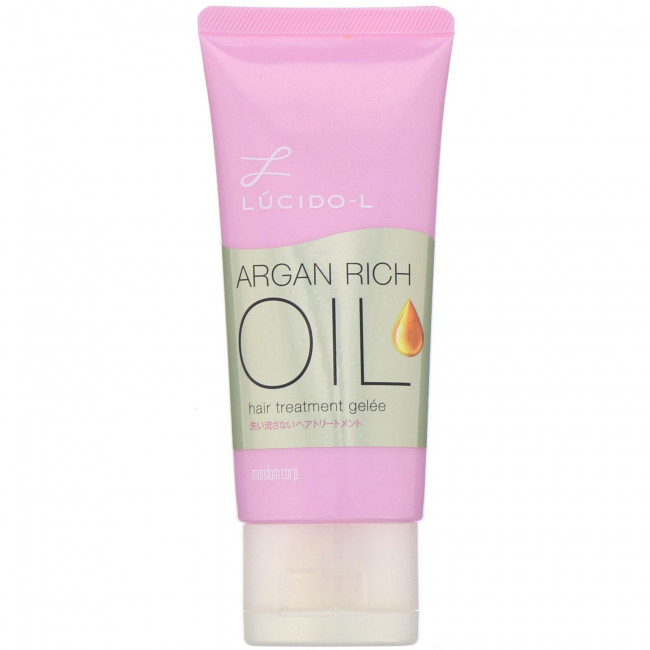 Mandom, Lucido-L, Argan Rich Oil, гель для ухода за волосами, 80 мл
